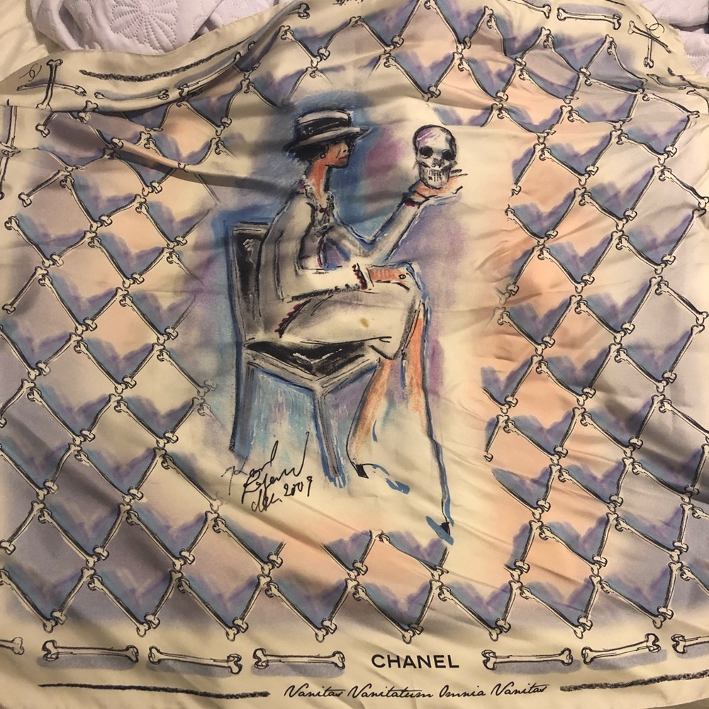 Chanel scarf silk
